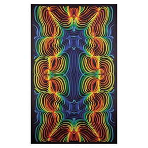 3D Rainbow Ripple Tapestry 60x90" by Sunshine Joy